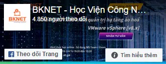 Facebook Học viện công nghệ BKNET