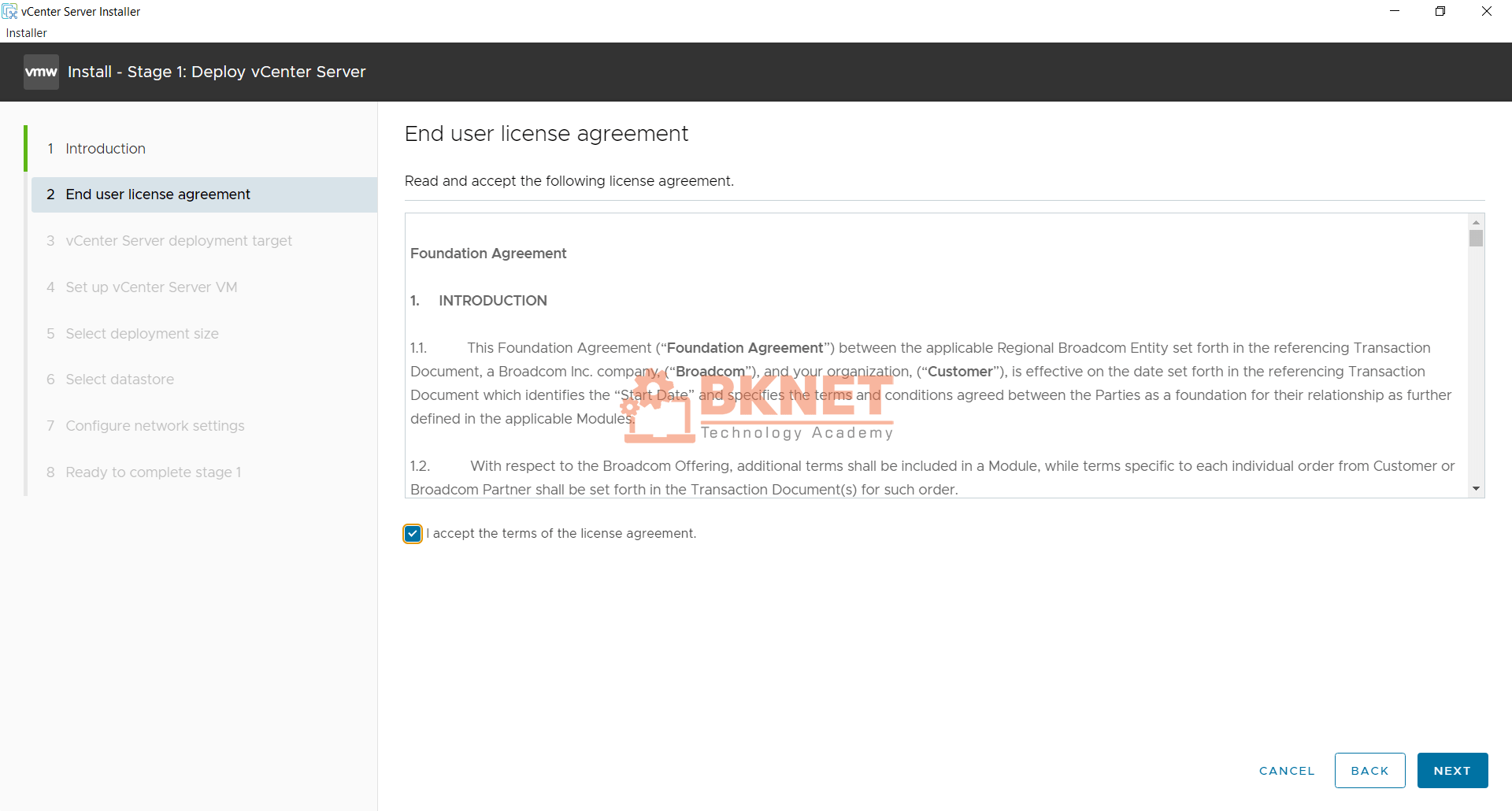 Hướng dẫn cài đặt vCenter Server Appliance (VCSA) 8 chi tiết nhất 42 cai dat vcenter server appliance vcsa 8 08