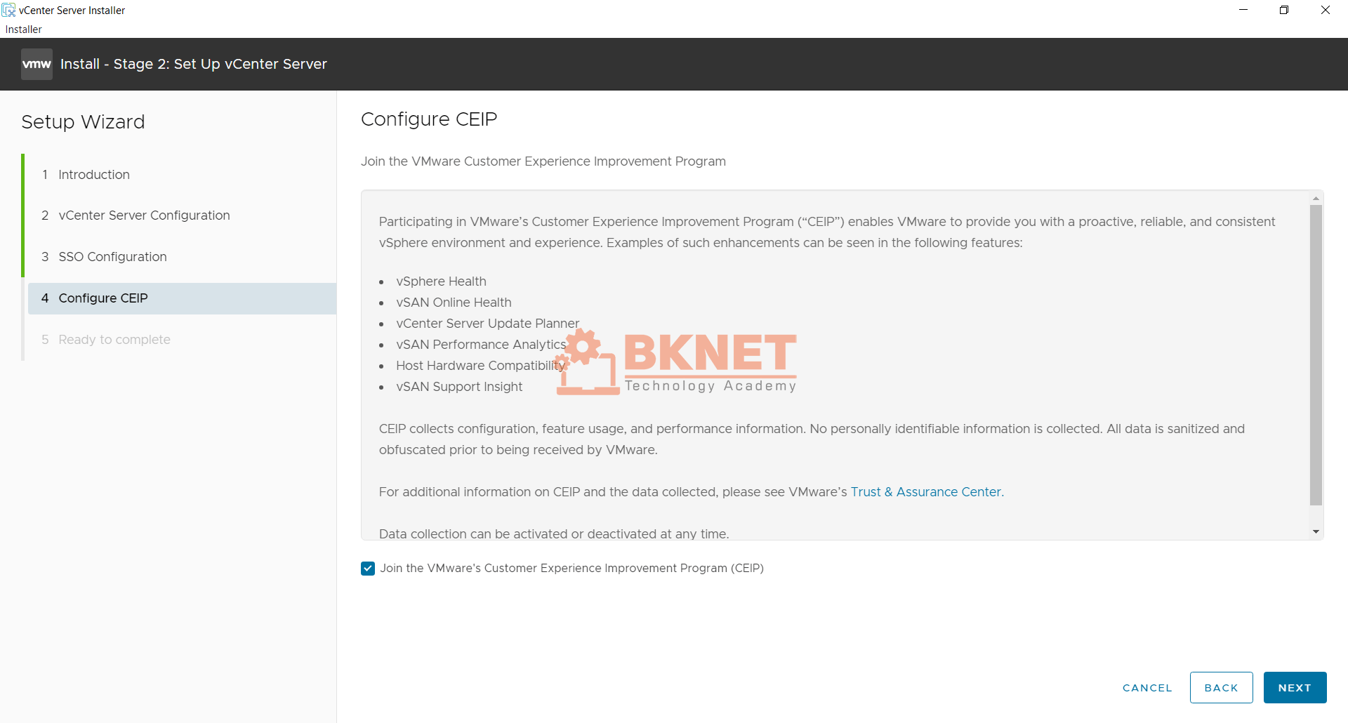 Hướng dẫn cài đặt vCenter Server Appliance (VCSA) 8 chi tiết nhất 55 cai dat vcenter server appliance vcsa 8 21