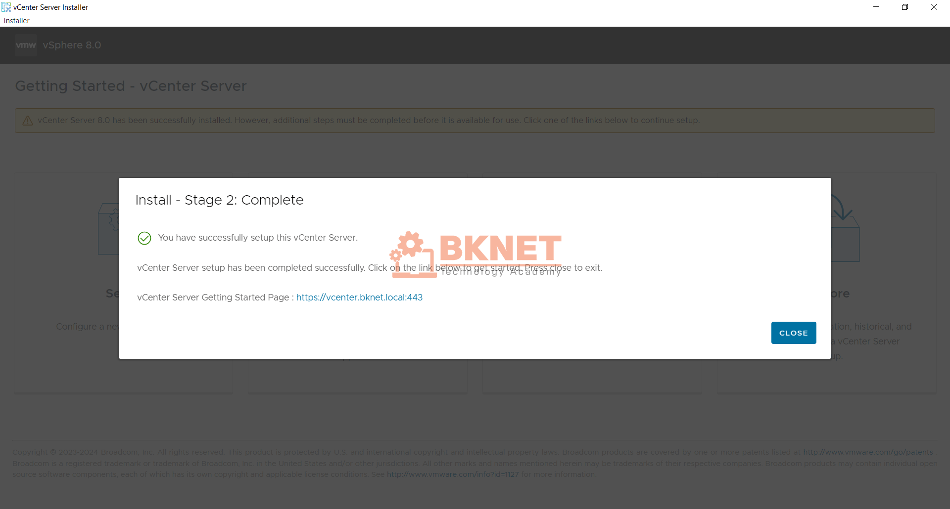 Hướng dẫn cài đặt vCenter Server Appliance (VCSA) 8 chi tiết nhất 59 cai dat vcenter server appliance vcsa 8 25
