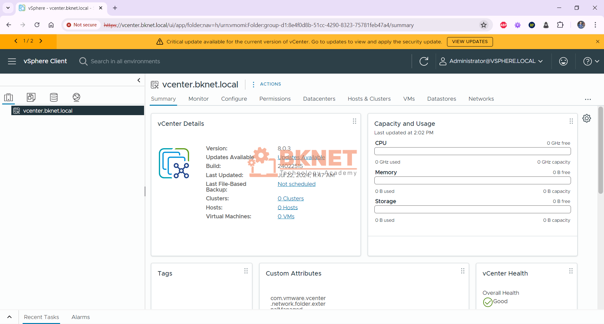 Hướng dẫn cài đặt vCenter Server Appliance (VCSA) 8 chi tiết nhất 62 cai dat vcenter server appliance vcsa 8 28