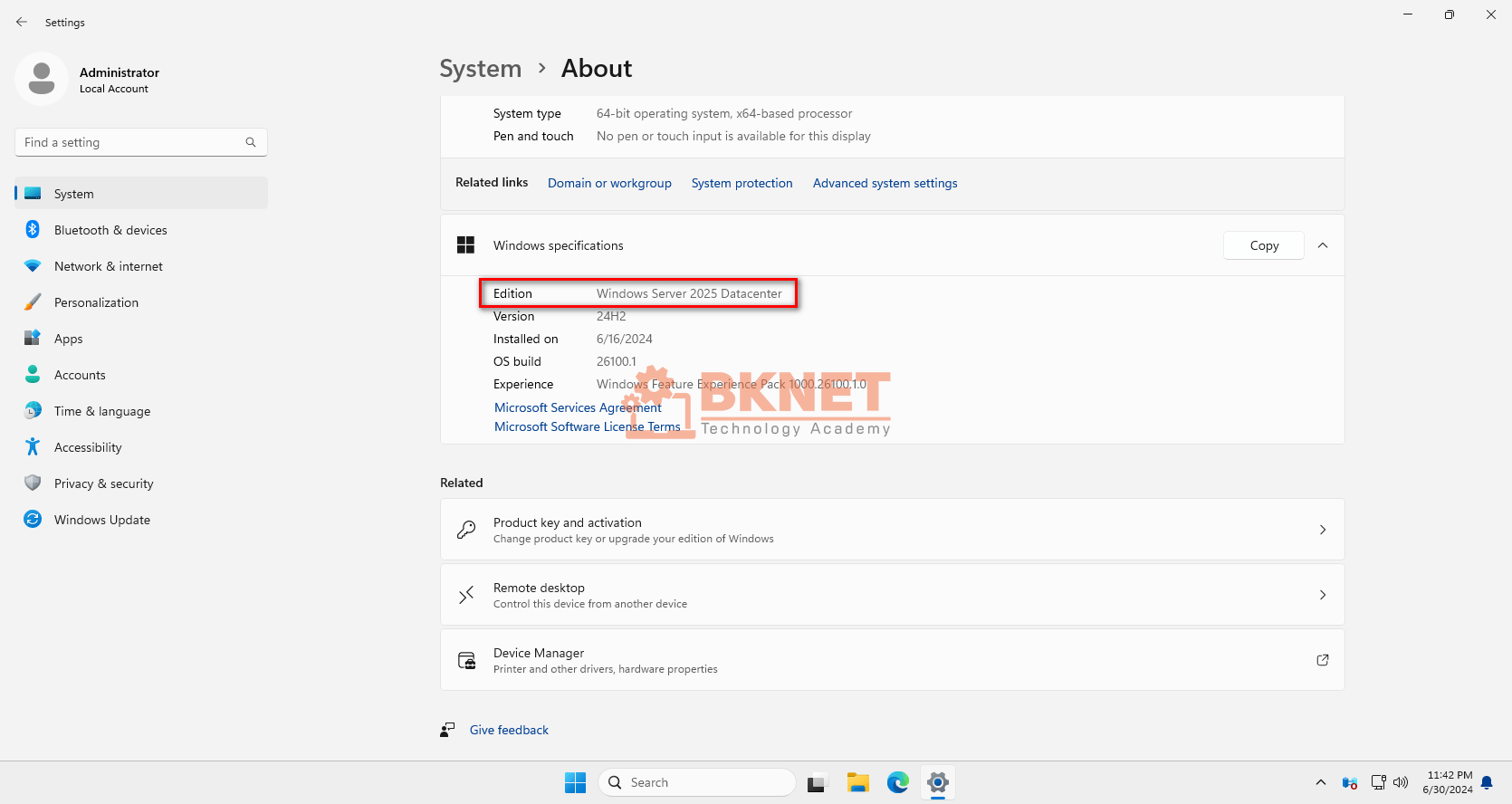 Cấu hình sau khi cài đặt Windows Server 2025 32 Cấu hình sau khi cài đặt Windows Server 2025