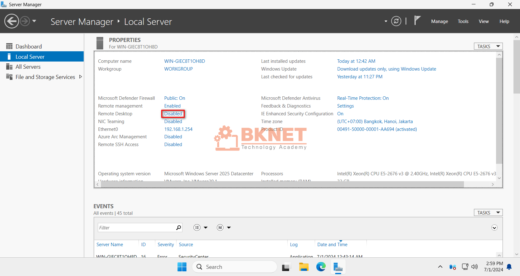 Cấu hình sau khi cài đặt Windows Server 2025 52 cau hinh sau khi cai dat windows server 2025 21