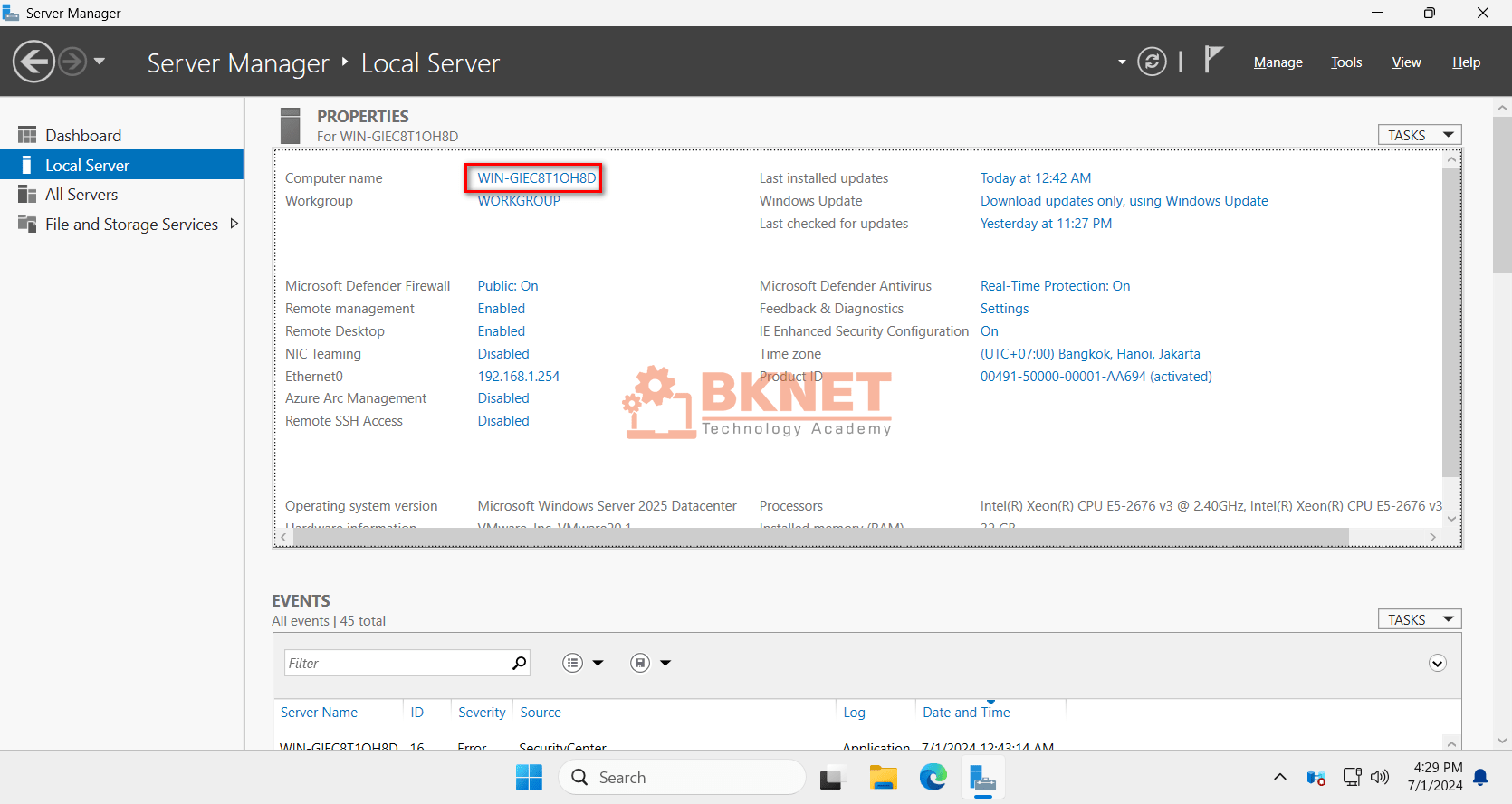 Cấu hình sau khi cài đặt Windows Server 2025 55 cau hinh sau khi cai dat windows server 2025 24