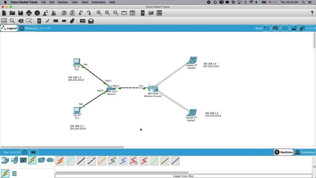 su dung cisco packet tracer