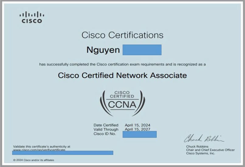 mau chung chi ccna